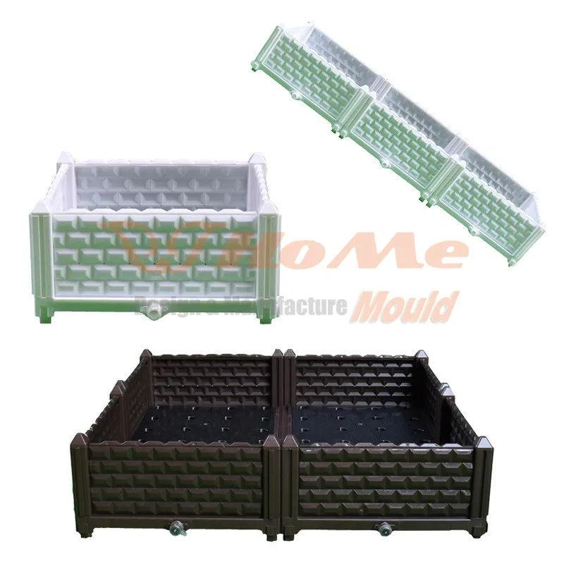 New Design Indoor Succulent Flower Planter Pot / Gardening Pots Plastic Injection Mould