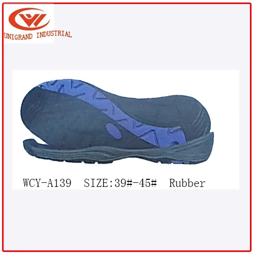 Cosmopolitan Style High Quality Rubber Sports Outsole for Making Trekking Shoes