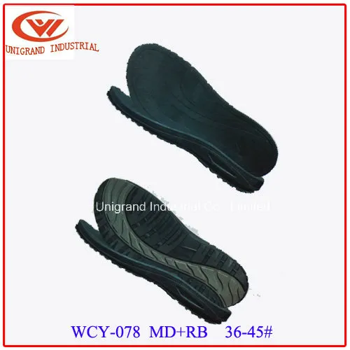 Top Selling Summer Sandals Outsole Outdoor Beach Sole with EVA and Rb Material