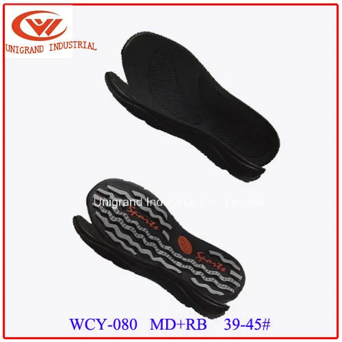 Top Selling Summer Sandals Outsole Outdoor Beach Sole with EVA and Rb Material