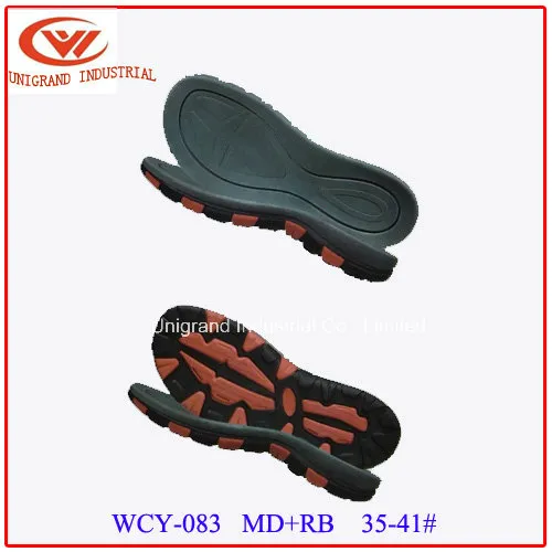 Top Selling Summer Sandals Outsole Outdoor Beach Sole with EVA and Rb Material