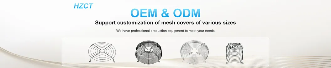 Fan Cover Industrial Motor Mesh Cover Axial Flow Fan Stainless Steel Protective Cover Round / Shaped Fan Wire Mesh Cover