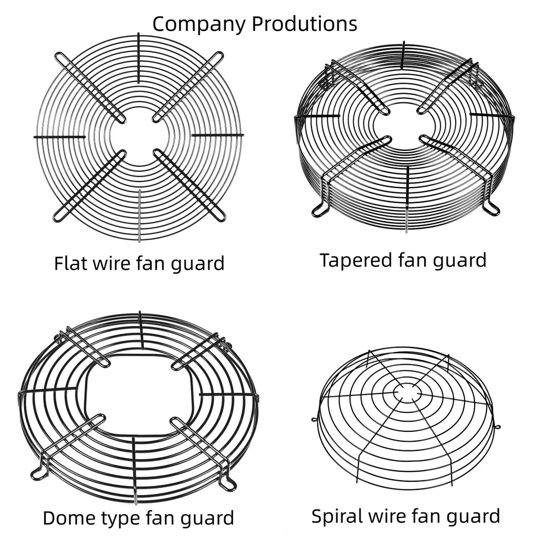 OEM/ODM Wire Fan Guards for Ventilation/Metal Fan Guard Grills Cover