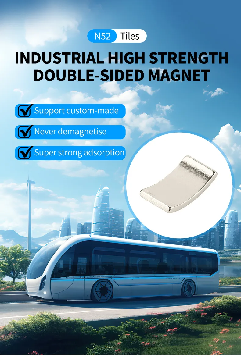 Curved Strong Arc Magnets for Enhanced Generator Efficiency