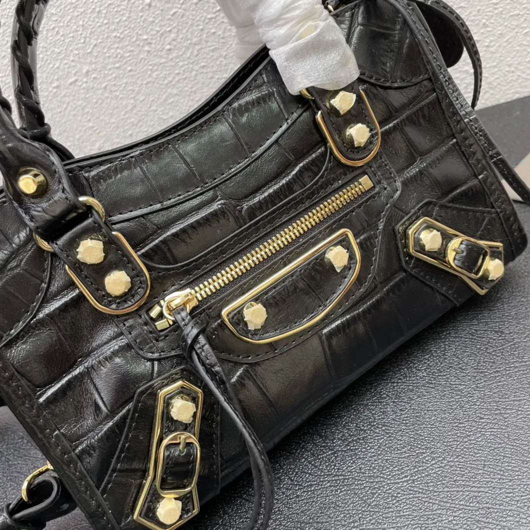 Replica Fashion Factory Purse Female Handbag Brand Designer Handbag Crocodile Motorcycle Bag