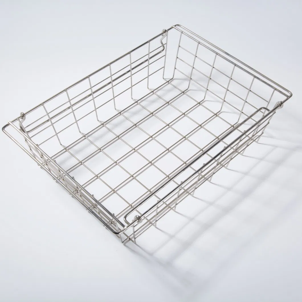 Custom Iron Metal Storage Basket Wire Storage Organizer Basket for Home