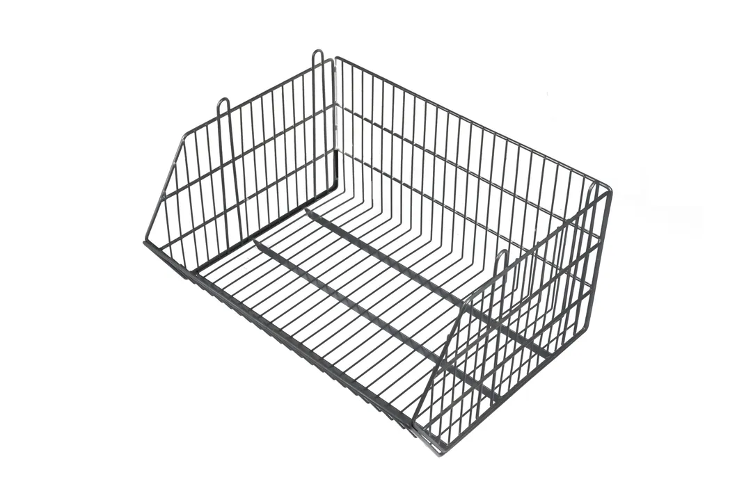 High End Supermarket Metal Wire Basket Mesh Shelf Series