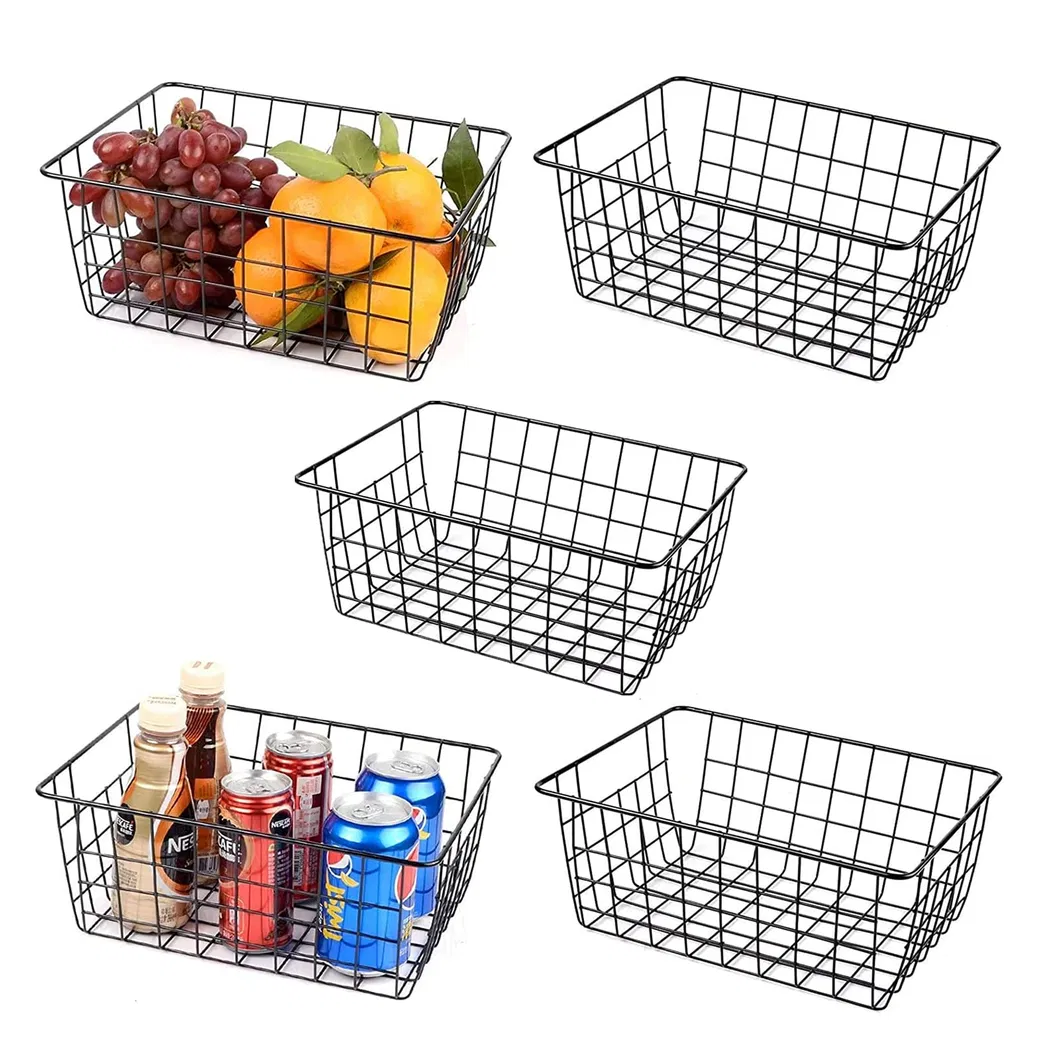 Kitchen Basket Storage Basket Wire Vegetables Fruit