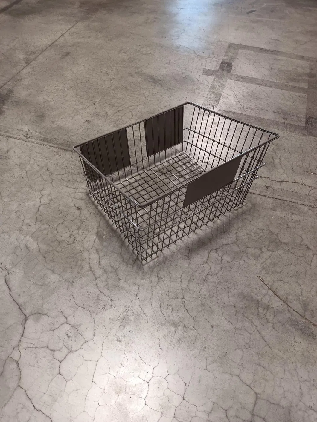 Metal Wire Supermarket Rectangular Wire Basket