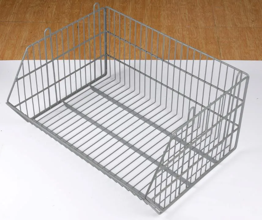 OEM Metal Wire Supermarket Rectangular Wire Basket