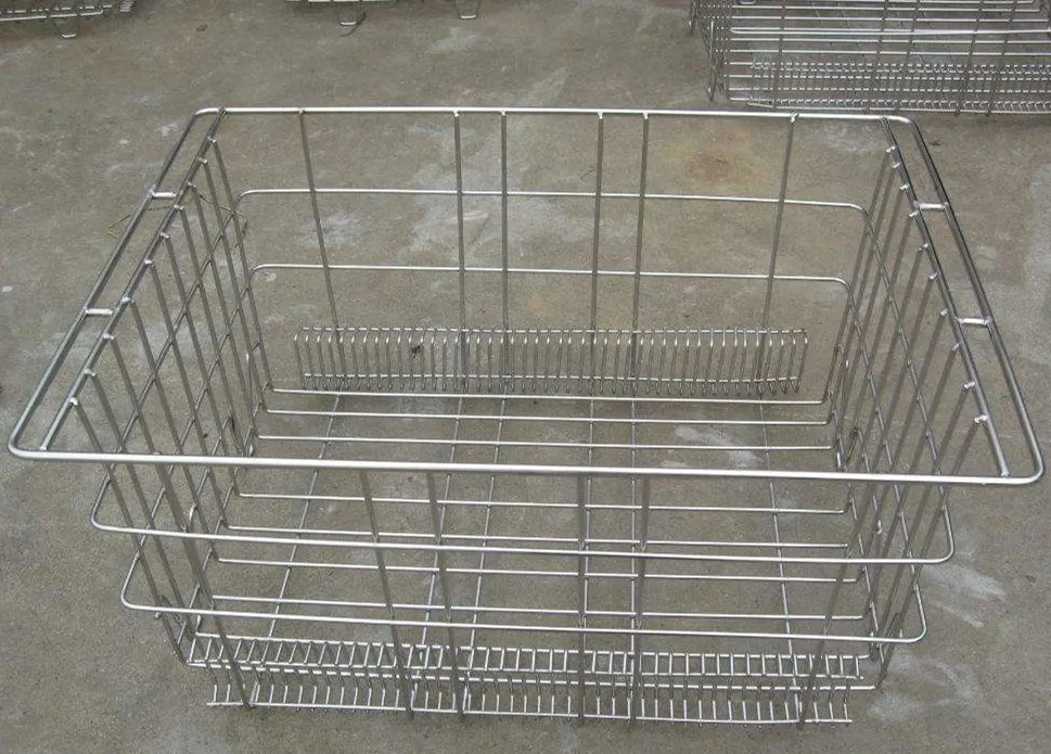 OEM Stainless Steel Wire Mesh Basket / Net Basket