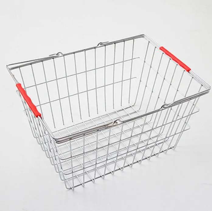 Portable Supermarket Shopping Basket Hand Basket