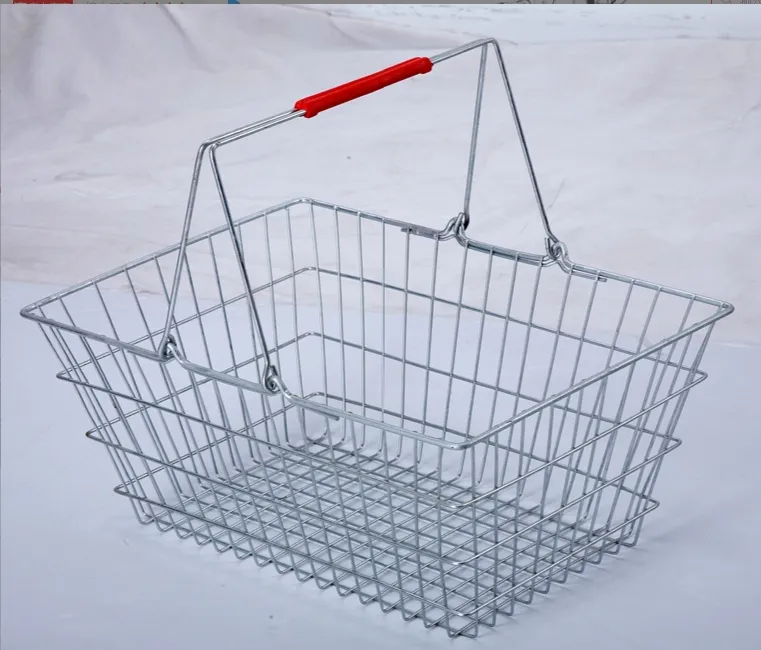 Portable Supermarket Shopping Basket Hand Basket