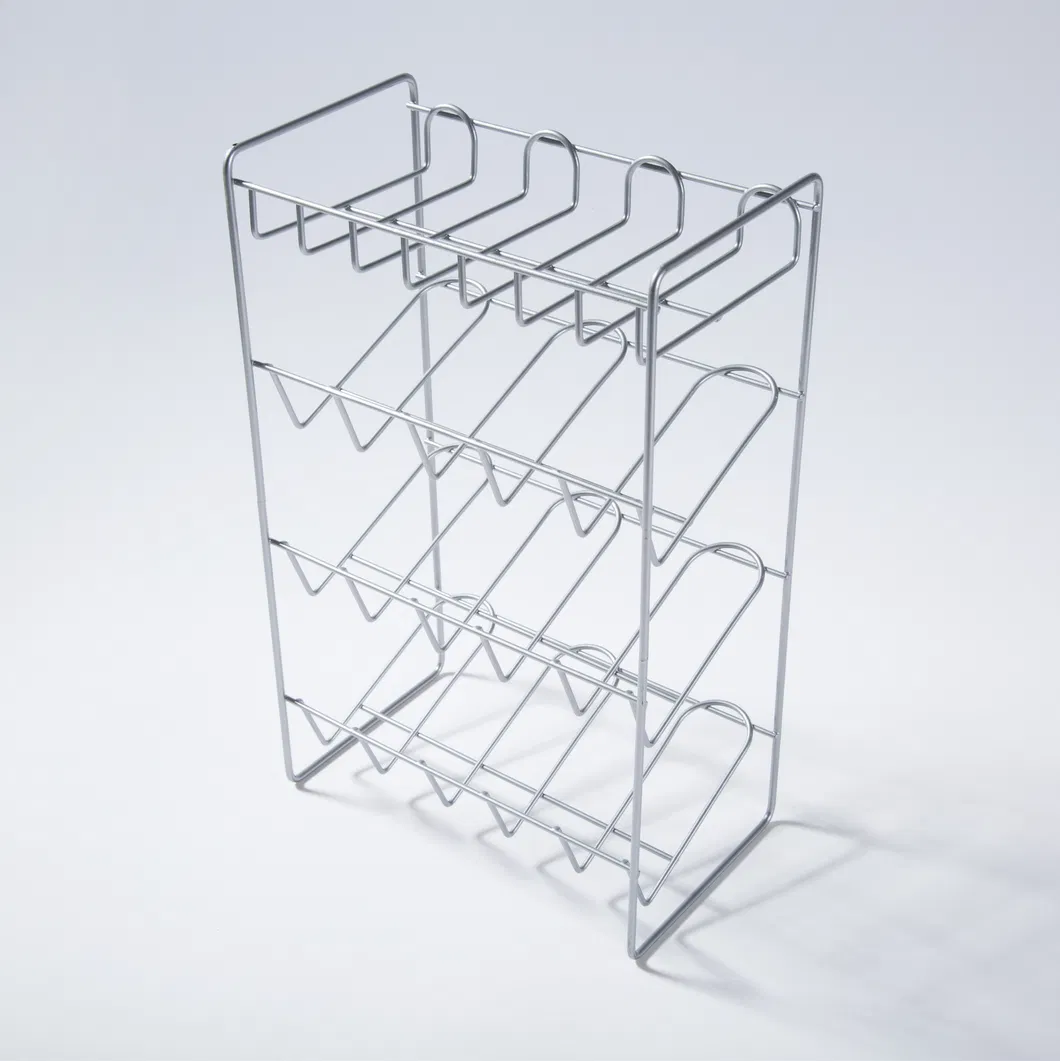 Supermarket Customized Metal Display Wire Mesh Basket Rack Shelves with Divider