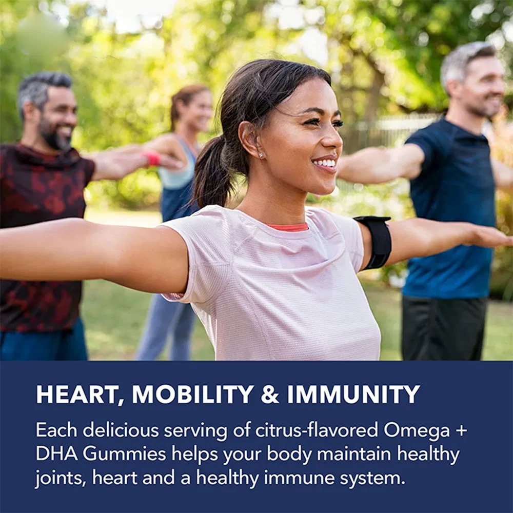 Healthy Heart Support Brain Omega 3 Fish Oil Gummies DHA and EPA