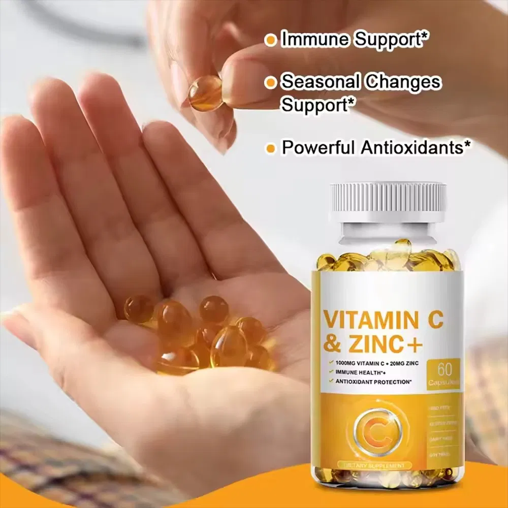 OEM/ODM Natural Organic Vitamins Supplement to Improve Immunity Vitamin-C Soft Capsules