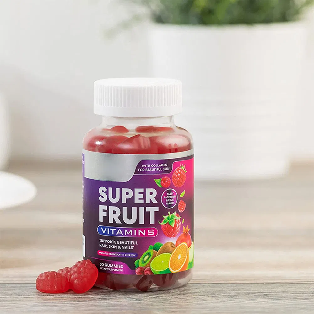 Support Immune Gummy Organic Super Fruit Gummies with Vitamins & Zinc