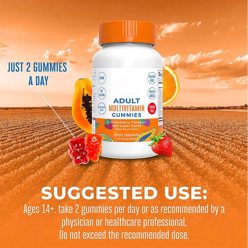 Supports Healthy Immune Supplements Multivitamin Gummies with Zinc & Inositol