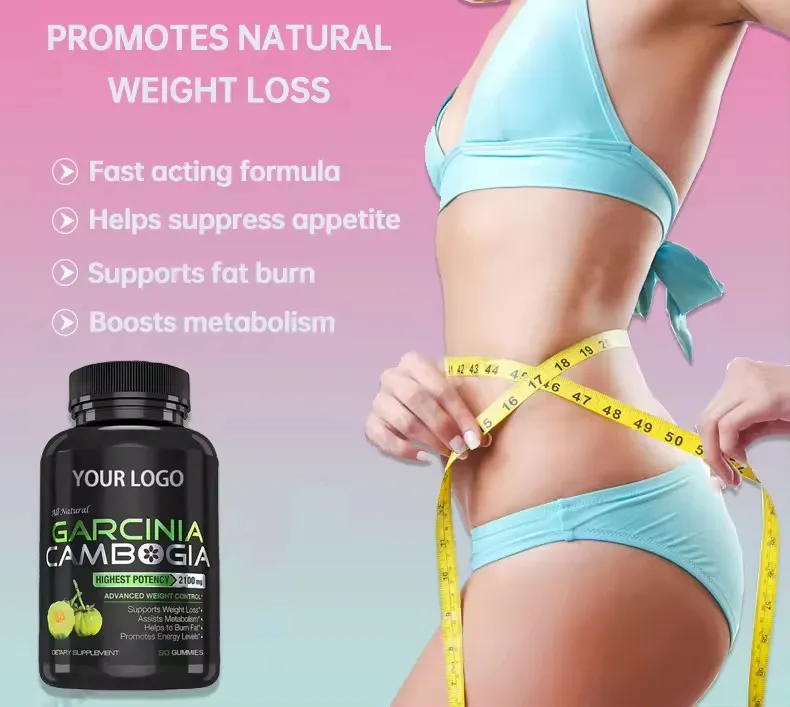 Fat Burner Dietary Garcinia Cambogia Low Sugar Energy Supplement Weight Loss Slimming Gummies