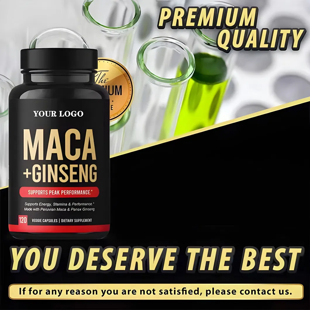 Maca Root Extract Tablets for Men Promote Energy Balance Hormone Black Maca Powder