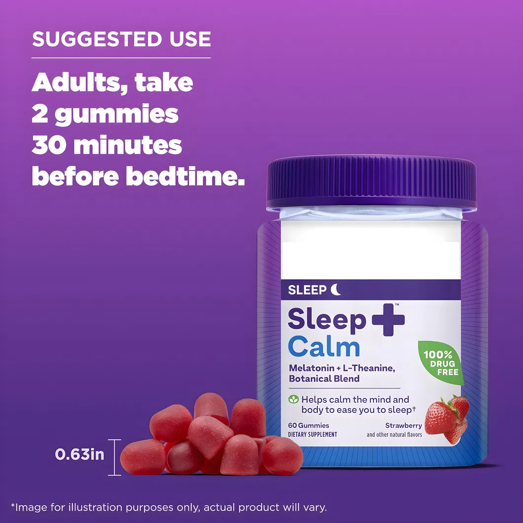 OEM/ODM Adult Sleep Aid Strawberry Flavor Melatonin Gummies, Sleep Gummies, Sleeping Gummies