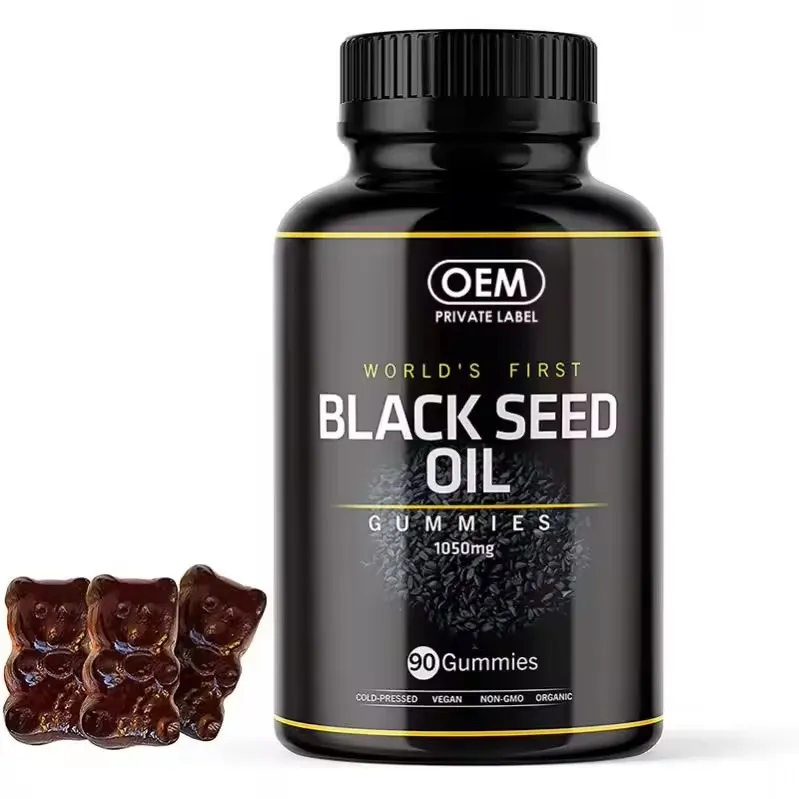 OEM/ODM Antioxidant Black Seed Oil Honey Biotin Supplement Fat-Burning Pill Weight-Loss Gummies