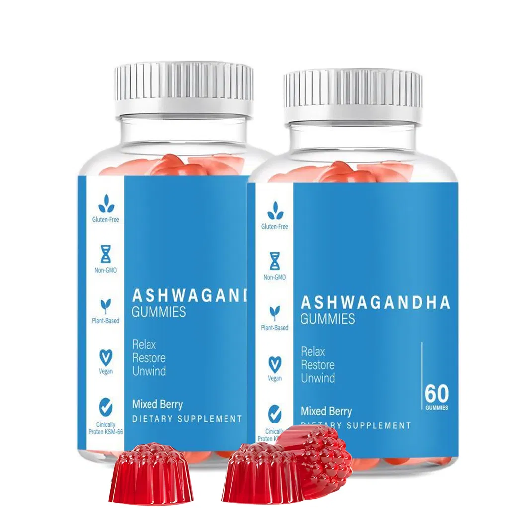 OEM/ODM Ashwagandha Gummies for Immune Support, Organic Ashwa Root Extract Supplement