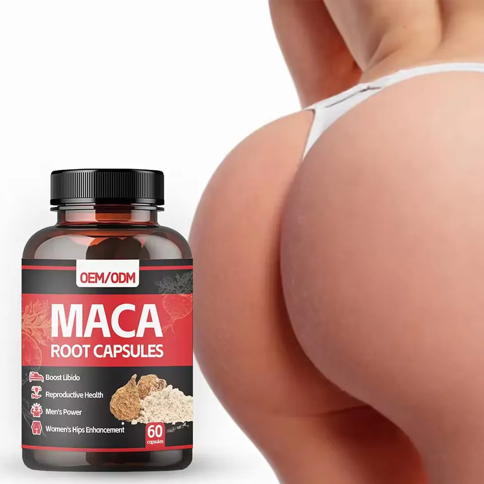 OEM/ODM Black Maca Capsules Anti Fatigue Replenish Energy Powerful Supplement for Male- Maca Products