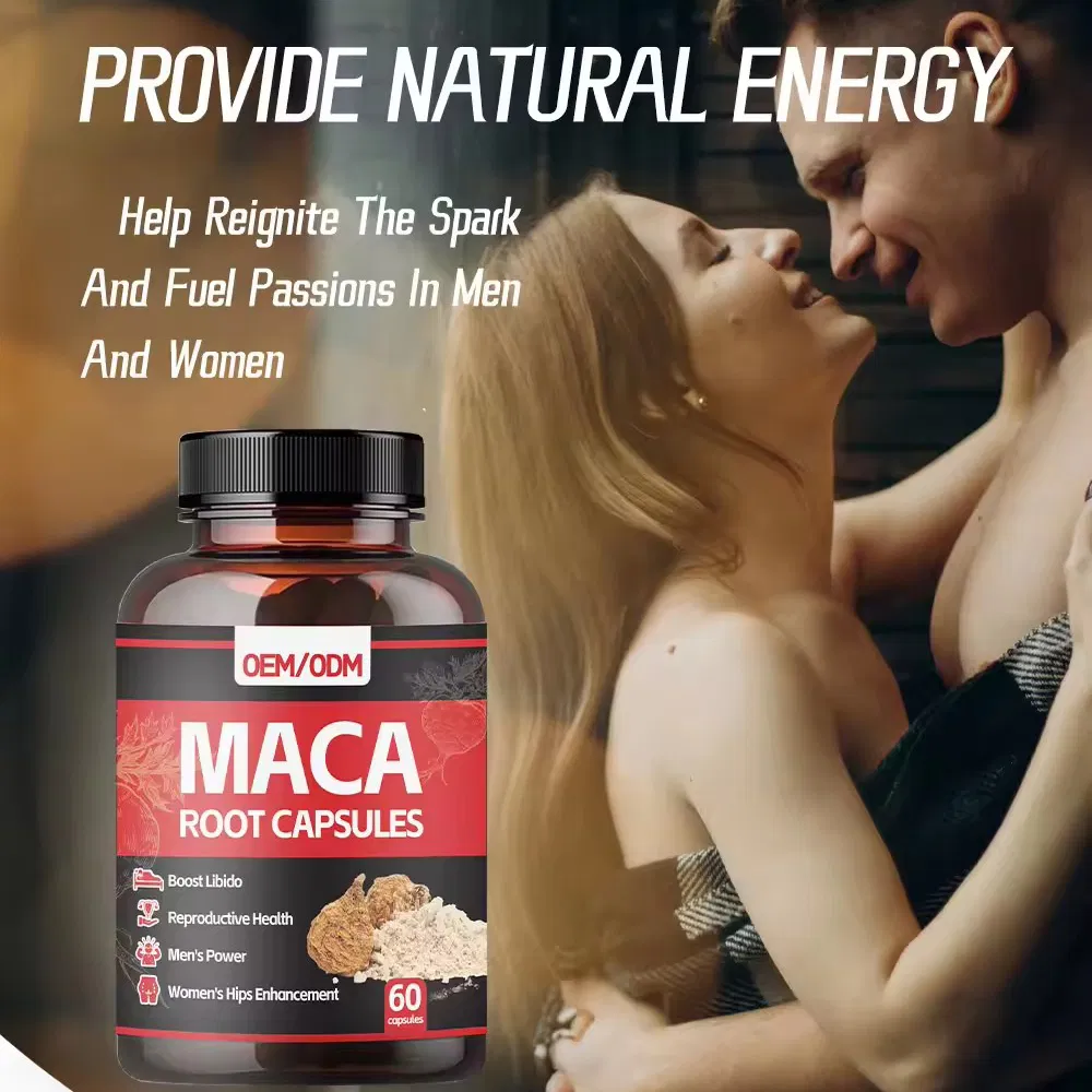 OEM/ODM Black Maca Capsules Anti Fatigue Replenish Energy Powerful Supplement for Male- Maca Products