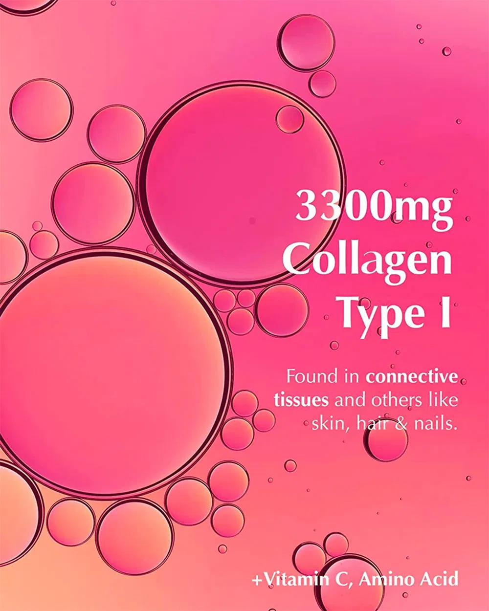 OEM/ODM Collagen Peptide Skin Whitening Hydrolysed Marine Collagen Vitamin C Supplement Collagen Drink