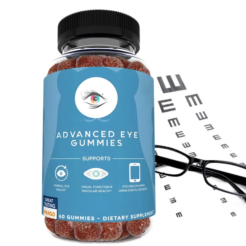 OEM/ODM Eye Health Vitamin Mineral Supplement Lutein Gummies with Zeaxanthin