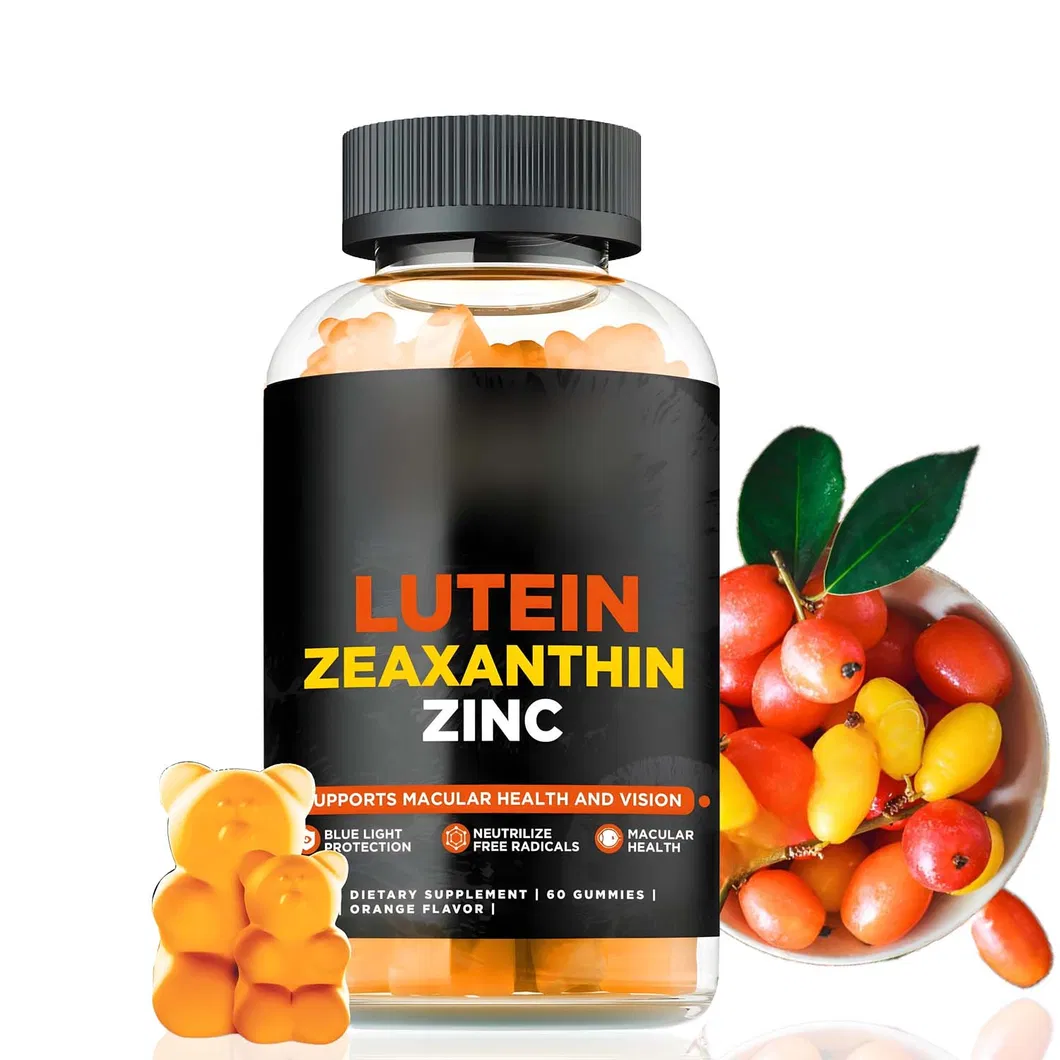 OEM/ODM Lutein Vitamin Candy with Zeaxanthin and Zinc, Skin and Eye Health Supplement Lutein Gummies