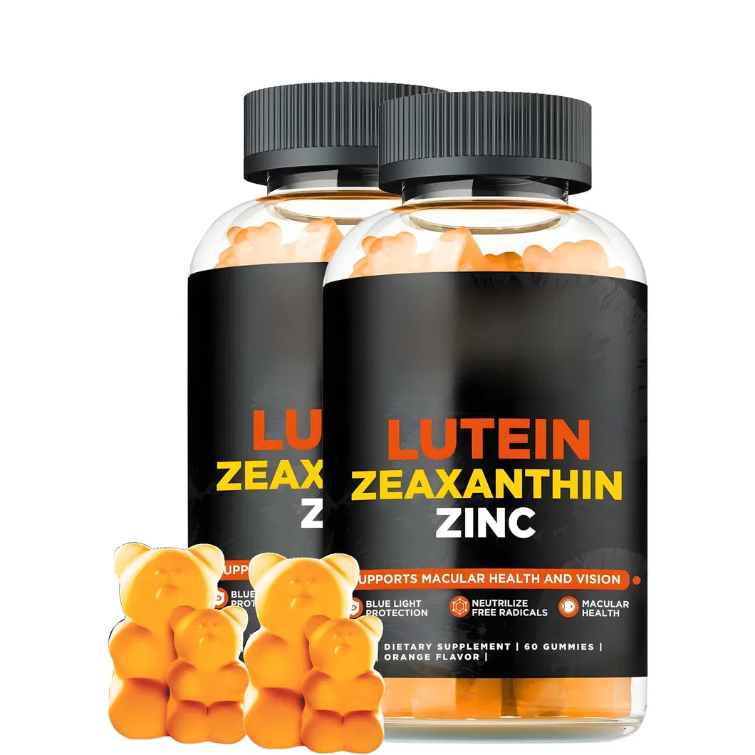 OEM/ODM Lutein Vitamin Candy with Zeaxanthin and Zinc, Skin and Eye Health Supplement Lutein Gummies