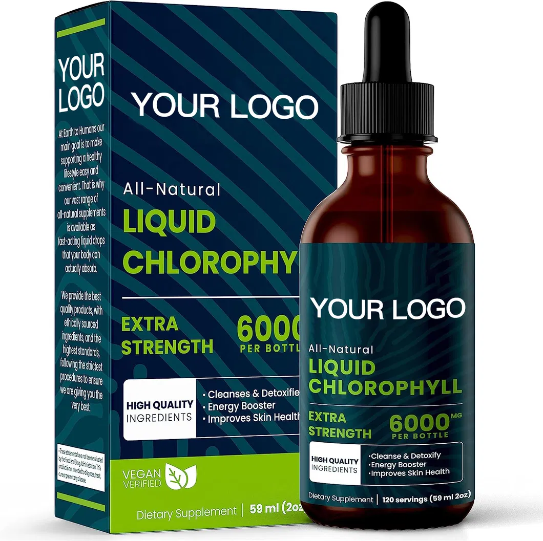 OEM/ODM Private Label Liquid Chlorophyll Water Herbal Extract Drops Energy Supplements