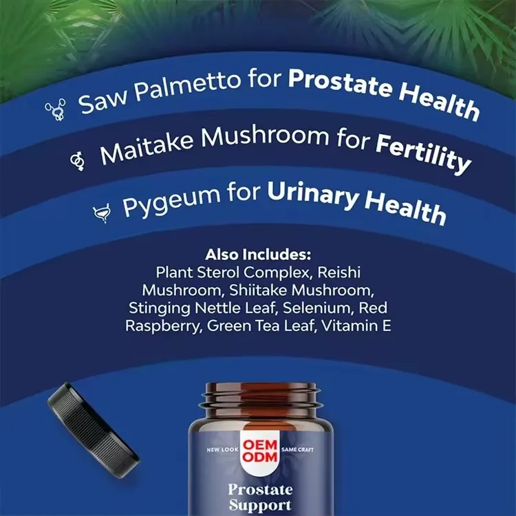 OEM/ODM Vitamin-E Herbal Prostate Health Supplements for Men Prostate Frequent Urination Capsules