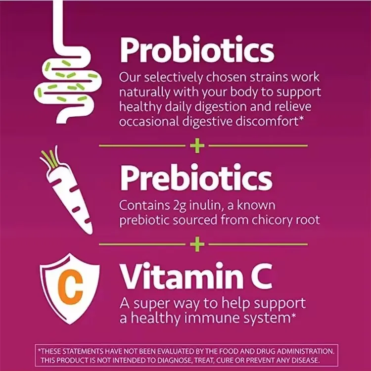 OEM/ODM Women′s Cranberry Prebiotic Probiotics Vitamins Supplement Improve Immunity and Vagina Gummies