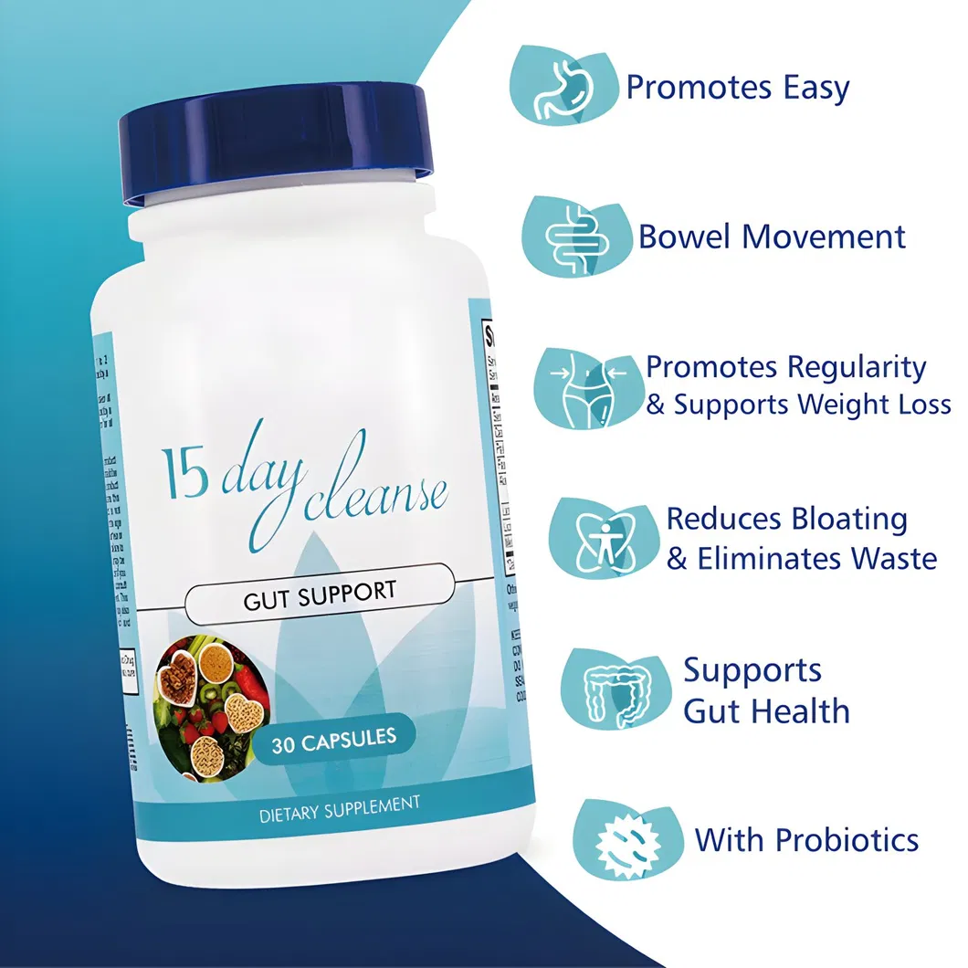 OEM/ODM bowl Health and bowl Cleanse Supplement 15 Day Improved Digestive Comfort bowl Cleanse Capsules