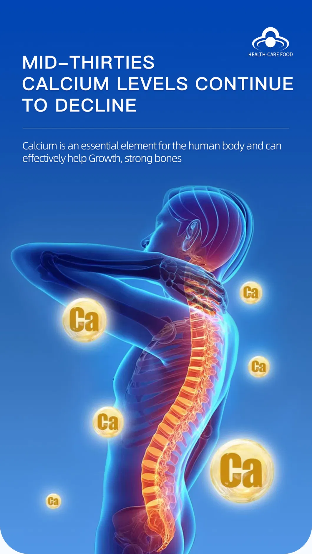 Organic Calcium Powder for Bone Development in Children and Adults; Calcium Lactate Supplements