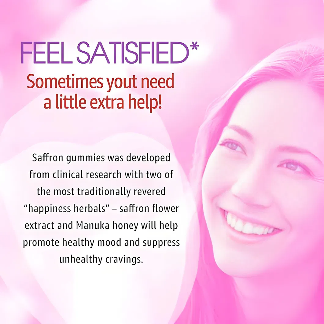 Saffron Extract Supplement Supports Mood, Energy and Vision Vegan Candy Saffron Gummies