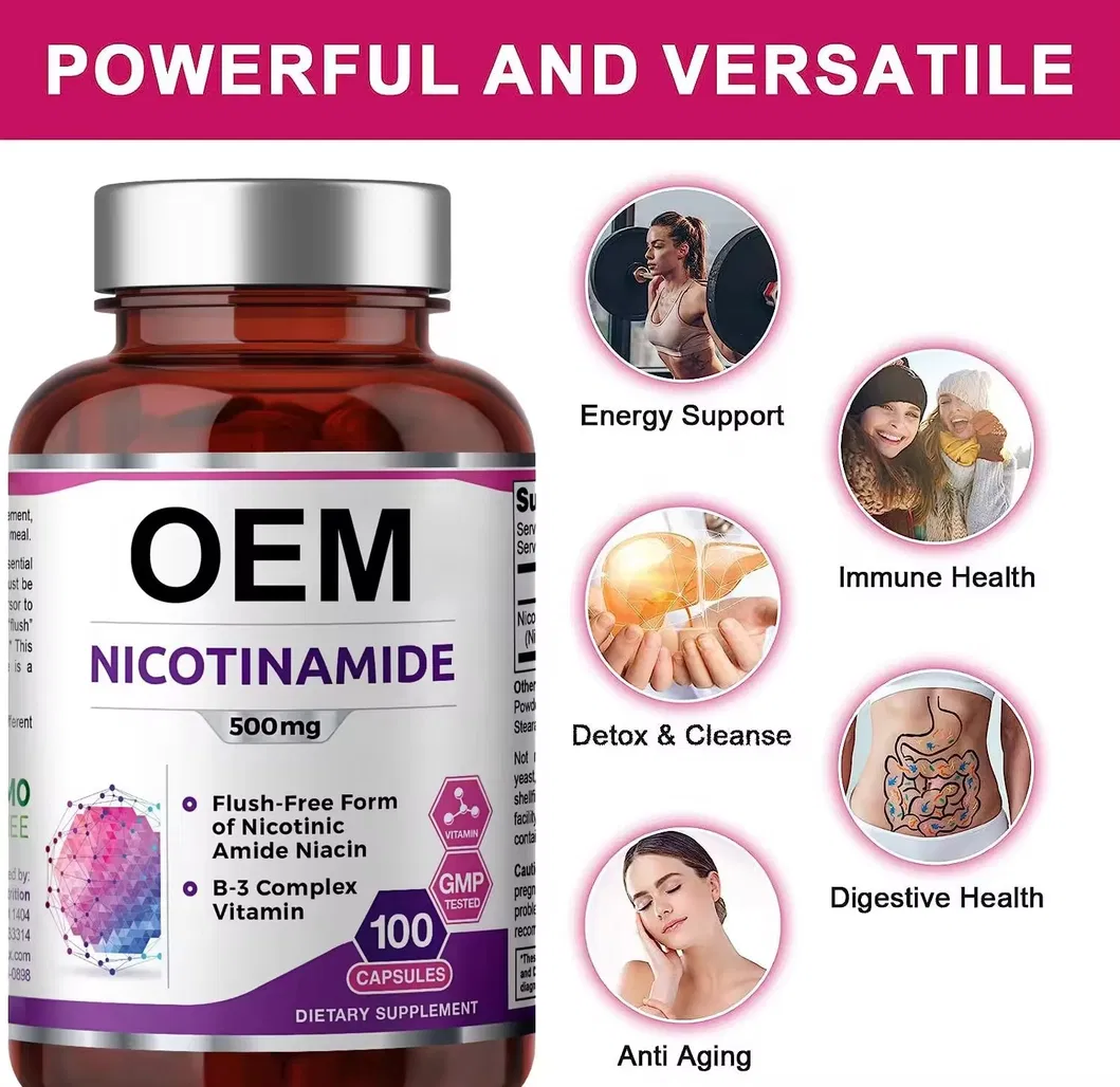 Whitening and Anti-Aging Vitamin Capsules and Nicotinamide Supports Skin Cell Health Immune Support Supplement