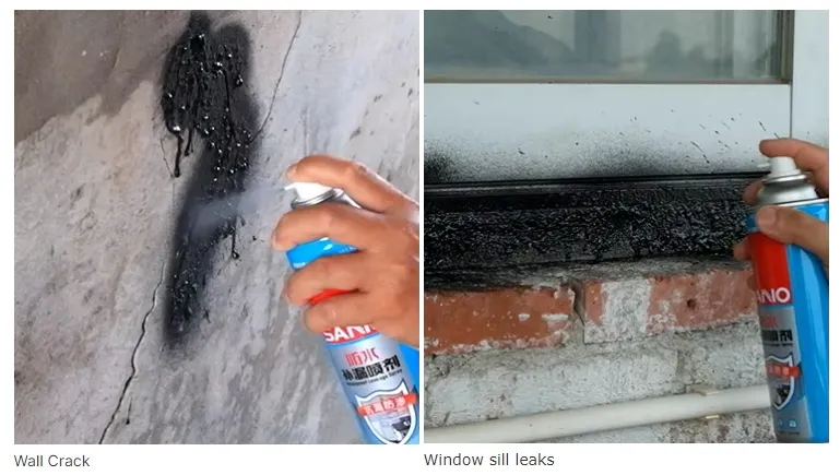 Nano Waterproof Spray for Instantly Repairing Pipe Leakage and Rubber Coating Sealant