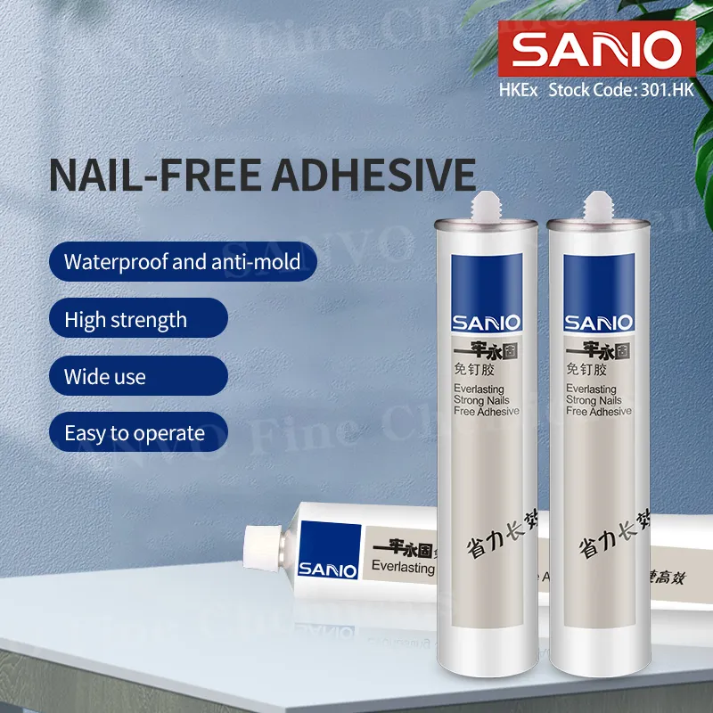 Best Selling High Sales Sanvo Strong Adhesion Waterproof Nail-Free Adhesive