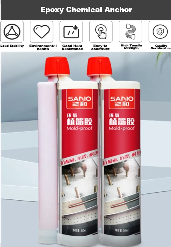 OEM Injectable Mortar Long Working Time Injection Epoxy Adhesive Sanvo MD600 Epoxy Chemical Anchor for Heavy Construction