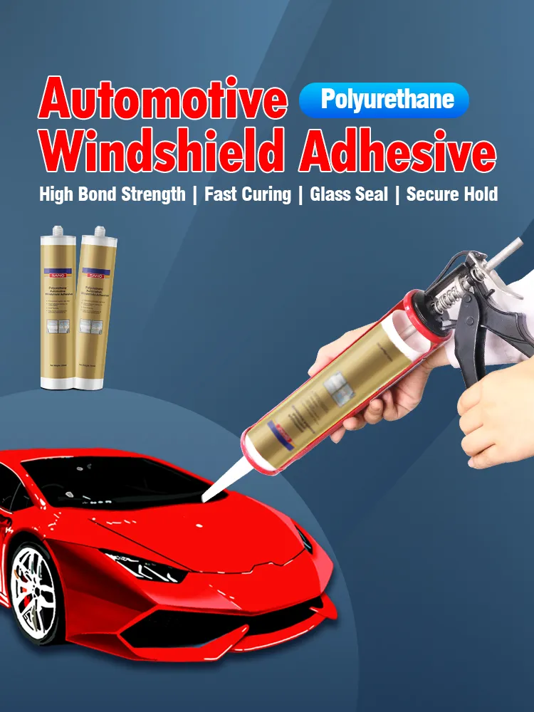 Sanvo Auto Glass Adhesive Environment Protection PU Sealant Windshield Polyurethane Glue Polyurethane Adhesive Sealant for Glass