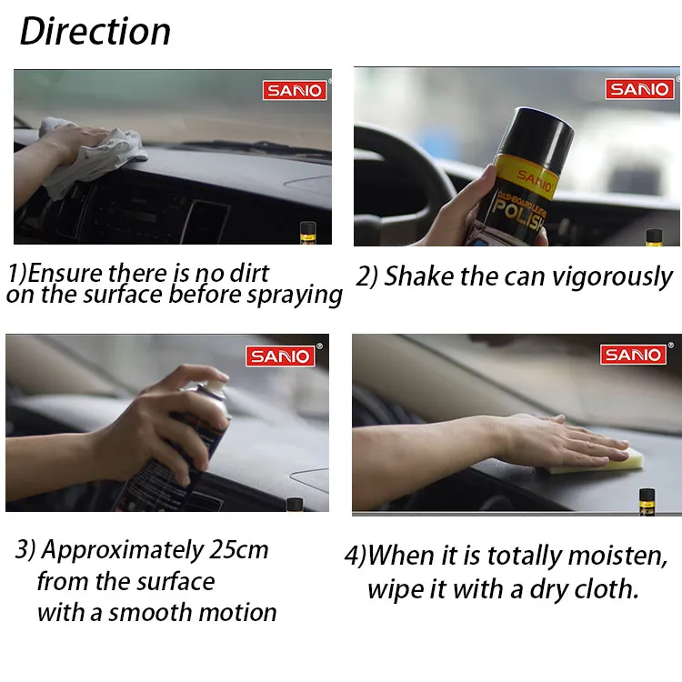 Cockpit Protect Anti-Static Multifunctional Car Foam Cleaner Dashboard Wax