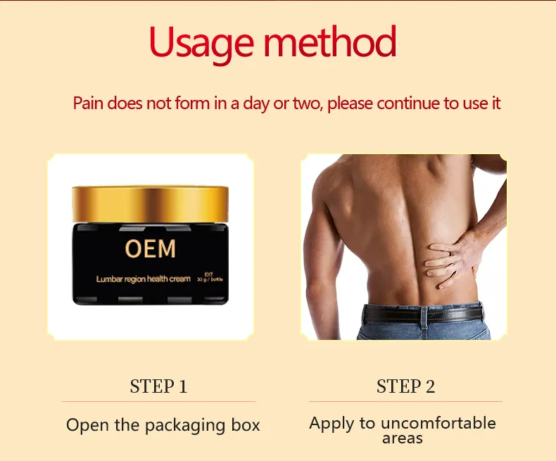 Back Pain Relief Herbal Cream Joint Muscles Pain Lumbar Disc Reliever Health Cream