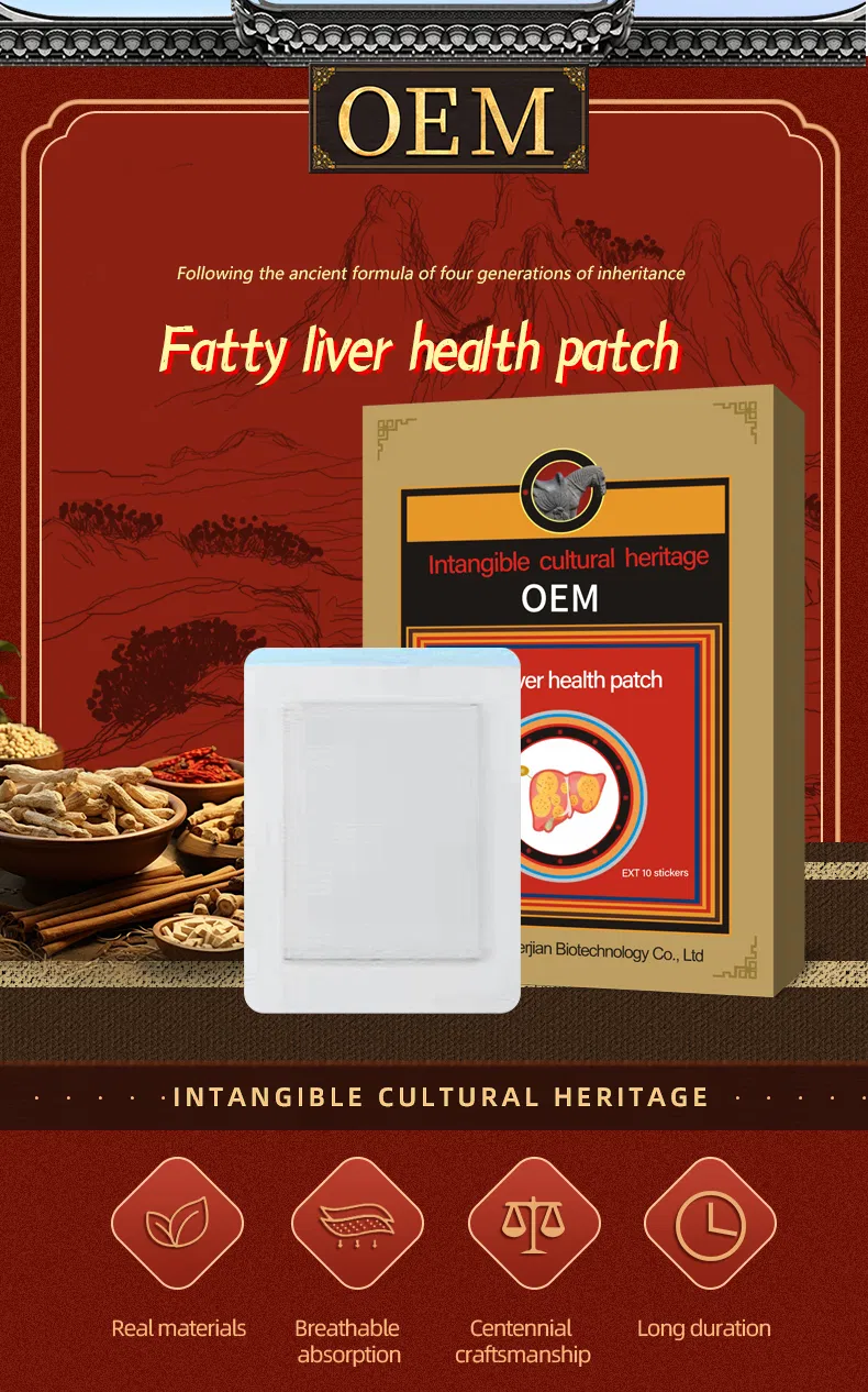 Chinese Herbal Fatty Liver Cleansing Patch Soothing Care Body Patch