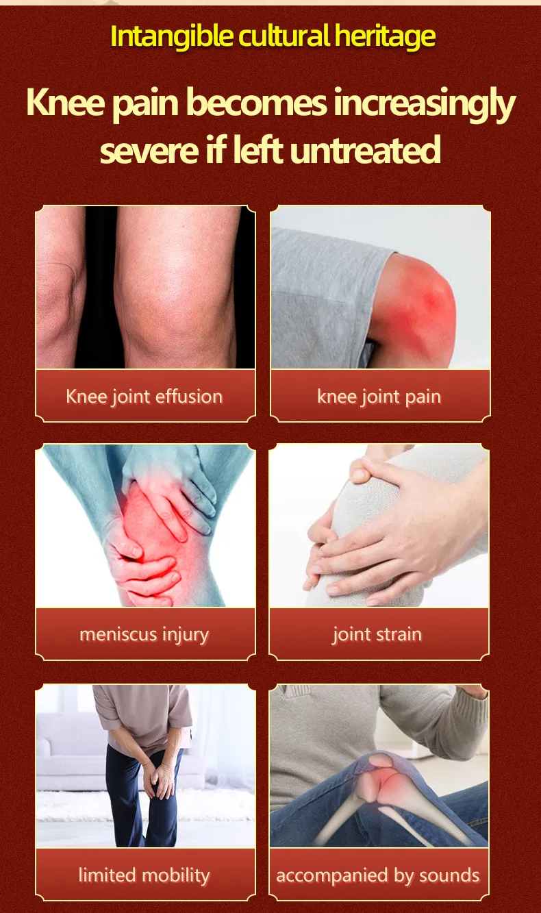 Synovial Effusion Meniscus Knee Joint Pain and Injury Ointment Patch