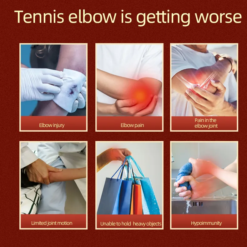 Tennis Elbow Pain Relief Herbal Patch Joint Muscle Pain Tendonitis Elbow Injury