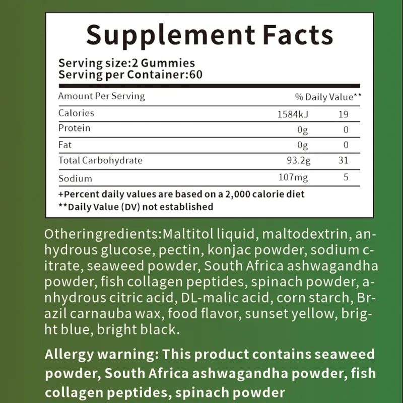 Calm Seas Mood Ashwagandha Gummies Support Immunity Ashwagandha Extract Supplement.